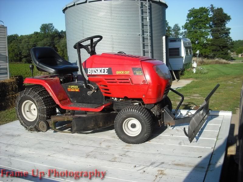 Fst 2002 Huskee 42 Riding Mower W Plow Sold Great Lakes 4x4